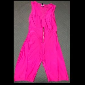 Hot pink romper/shorts
